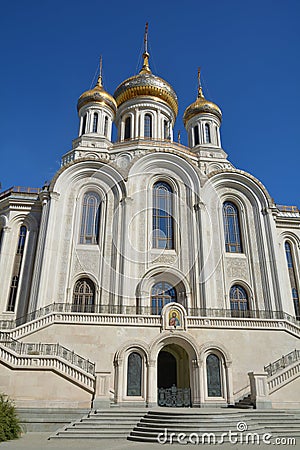 Moscow, the Church of the Resurrection of Christ and the New Martyrs and Confessors of the Russian Church Stock Photo