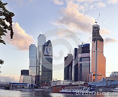 Moscow-city business center Editorial Stock Photo