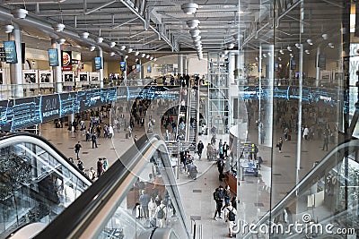 Moscow Domodedovo Airport, this is one of the largest airports in Russia Editorial Stock Photo