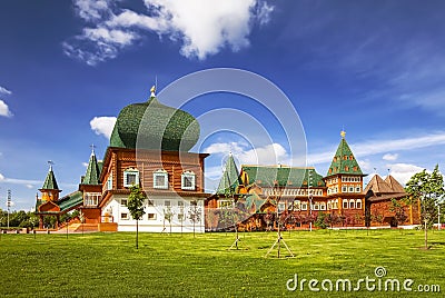 Moscow. Kolomenskoye. The Palace of Tsar Alexei Mikhailovich, Stock Photo