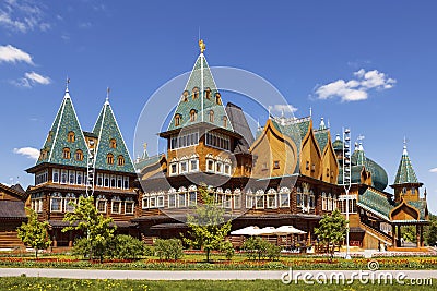 Moscow. Kolomenskoye. The Palace of Tsar Alexei Mikhailovich Stock Photo