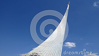 MOSCOW, Monuments Cosmonauts Alley Editorial Stock Photo