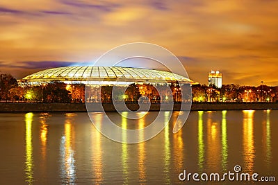 Moscow night Stock Photo