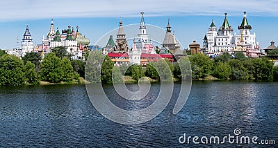 Moscow, Panoramic photo of Izmajlovo Kremlin Stock Photo