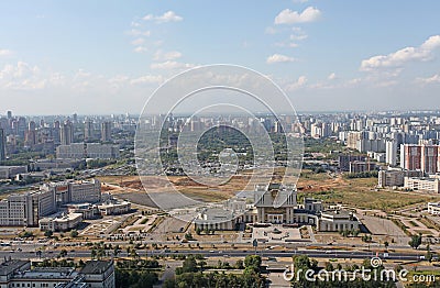 Moscow panoramic view Editorial Stock Photo