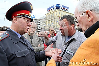Moscow Protests Editorial Stock Photo