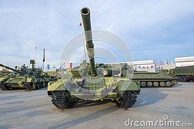 Soviet main tank T-64B1 Editorial Stock Photo