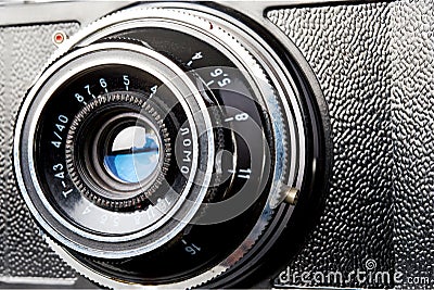 Moscow , RUSSIA - APRIL 13, 2020: Smena-8 - Vintage russian scale rangefinder camera, LOMO 1963 Editorial Stock Photo