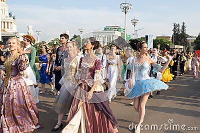 Moscow, Russia: Festival `World ballet holidays`. Editorial Stock Photo