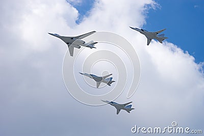 MOSCOW, RUSSIA - June 24, 2020: Air superiority fighter, multirole fighter MiG-29 Editorial Stock Photo