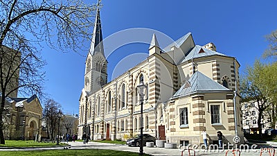 The Cathedral of the Holy Apostles Peter and Paul is a Lutheran cathedral Editorial Stock Photo