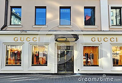 Gucci flagship store, Petrovka street, Moscow Editorial Stock Photo