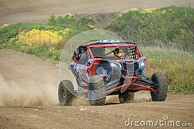 Nikolai Kudryavtsev 755, All-Terrain Vehicle Autocross Competition SSV Editorial Stock Photo