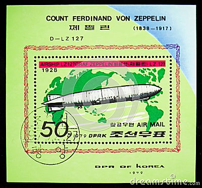 Graf Zeppelin, Zeppelins serie, circa 1979 Editorial Stock Photo