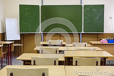Interior of a modern school classroom Editorial Stock Photo