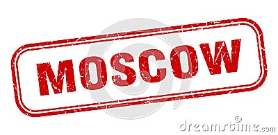 Moscow stamp. Moscow grunge isolated sign. Vector Illustration