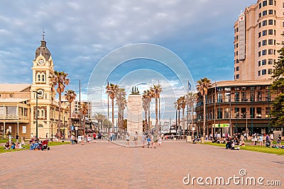 Moseley Square in Glenelg, South Australia Editorial Stock Photo