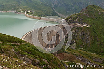 Moserbooden dam - Hydroelectric power plant Stock Photo