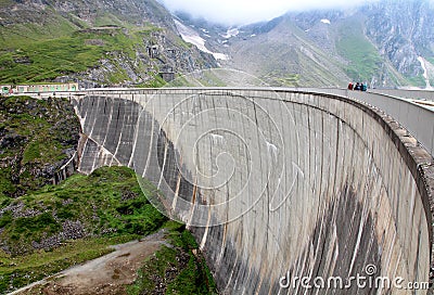 Moserbooden dam - Hydroelectric power plant Stock Photo