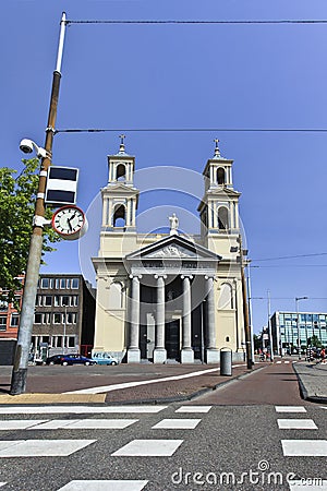 Moses & AÃ¤ron church at Waterloo square, Amsterdam, Netherlands Stock Photo