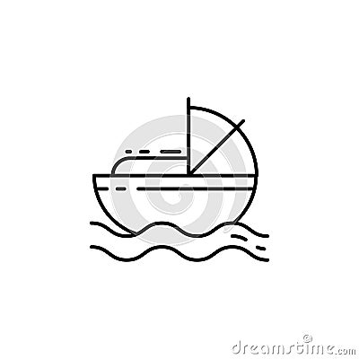 Moses icon. Element of Jewish icon for mobile concept and web apps. Thin line Moses icon can be used for web and mobile Stock Photo