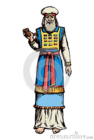 High Priest. Vector drawing Vector Illustration