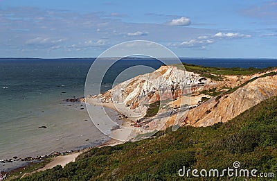 Moshup Beach Cliffs Stock Photo