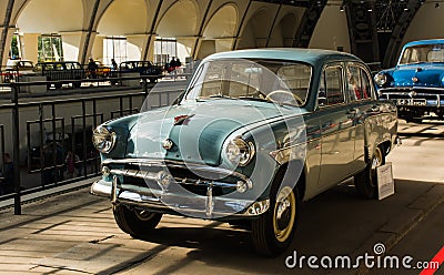 Moskvich 403 - retro car from the USSR. Editorial Stock Photo
