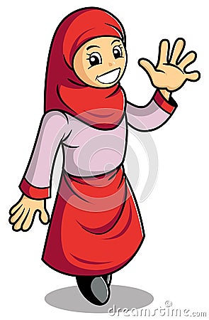 Moslem's girl Stock Photo