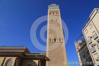 Mosque in Agadir city, Morocco Stock Photo