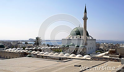 Mosque of Al-Jazzar Pasha Stock Photo