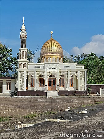 Mosque Baitul Makmur nice architecture Editorial Stock Photo