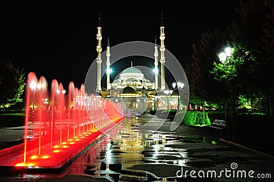 Mosque Heart of Chechnya. Grozny. Chechen Republic. Russia Stock Photo