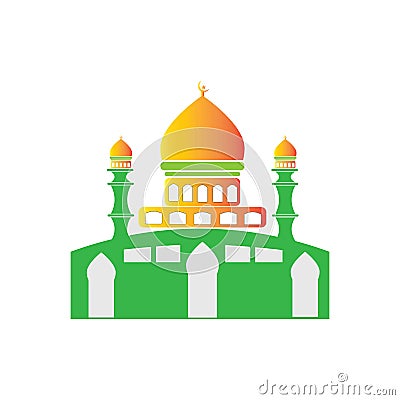 mosque icon logo vector design template Stock Photo