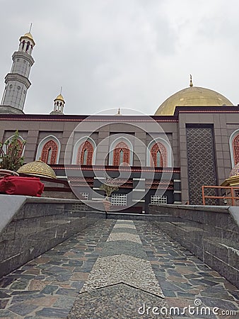 Mosque of Indonesia Kubah Mas In Depok City Stock Photo