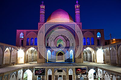 A mosque in Kashan, Iran Editorial Stock Photo