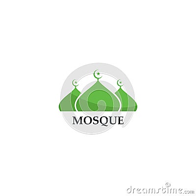 Mosque Moslem icon vector Illustration design Vector Illustration