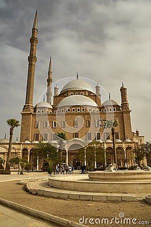 Mosque of Muhammad Ali in the Citadel, Cairo Editorial Stock Photo