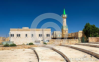 Mosque near the Crusaders Castle of Karak Stock Photo