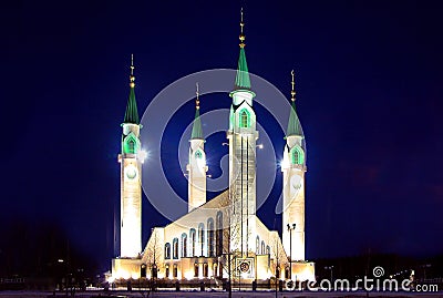 Mosque at night. Stock Photo