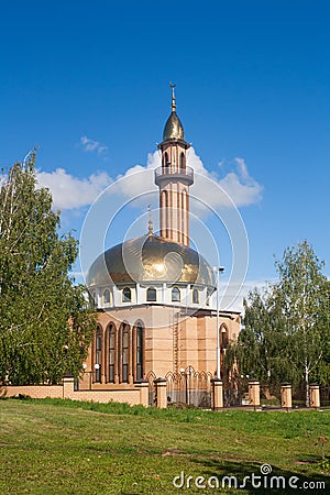 The mosque in Nizhnekamsk town (Tatarstan, Russia) Stock Photo