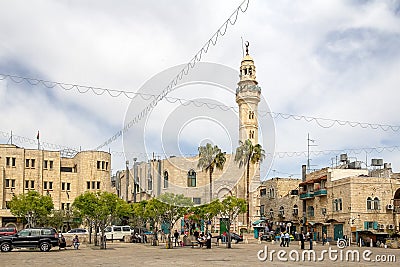 Mosque of Omar in Bethlehem Editorial Stock Photo