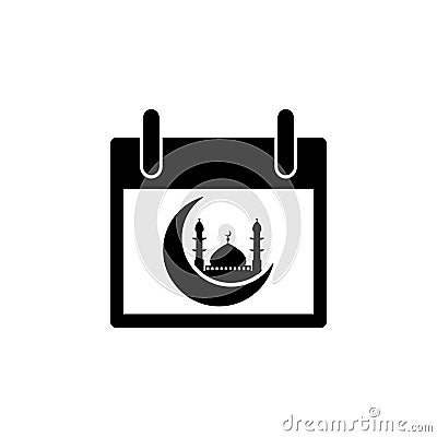 mosque, ramadan month, calendar icon. Element of ramadan icon. Premium quality graphic design icon. Signs and symbols collection Stock Photo