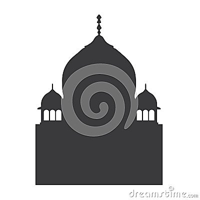 Mosque silhouette Vector Illustration