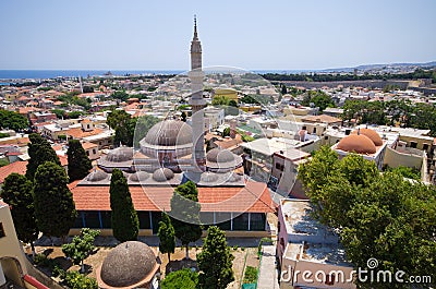 Mosque of Suleiman, Rhodes, Greece Stock Photo