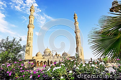 The mosque in the town of Hurghada in Egypt Stock Photo