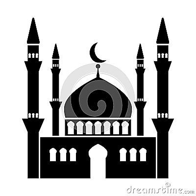 Mosque vector icon Vector Illustration