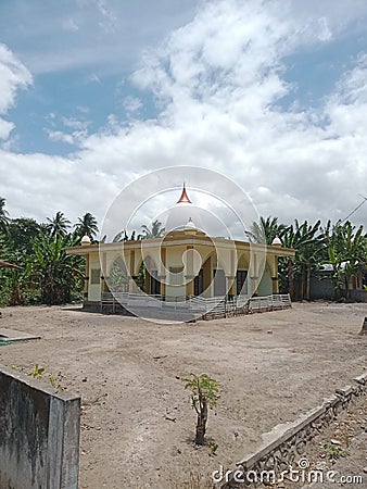 Mosque villag in Lombok Stock Photo