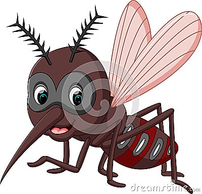 Mosquito cartoon Vector Illustration