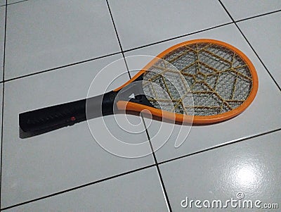 This is a mosquito killer racket Stock Photo